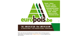 Desktop Screenshot of eurobois.be